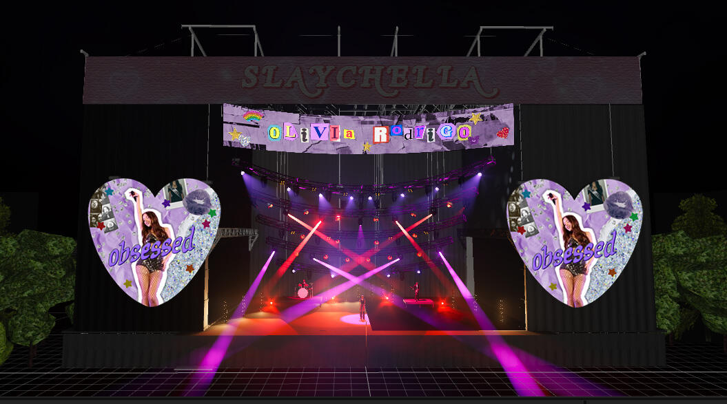 Lighting and media render for Obsessed by Olivia Rodrigo